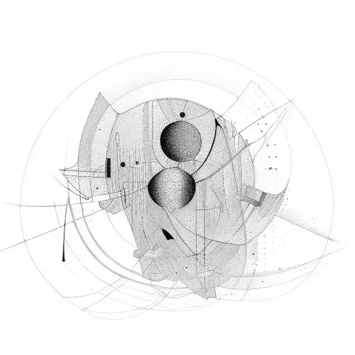 Abstract Round Lines For Legs Fully