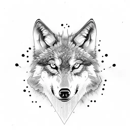 Wolf With Cross And Firefly From The Last Of Us Logo