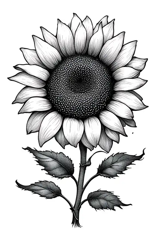 Sunflower Petals Made Of Music Notes Floating Away