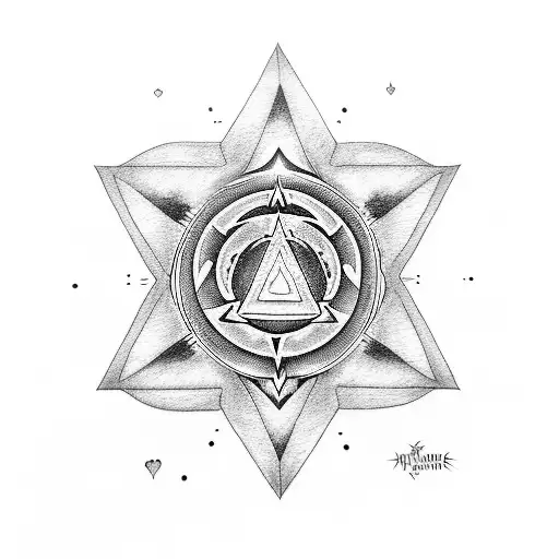 Heart Chakra With Rebel Alliance Symbol In The Middle