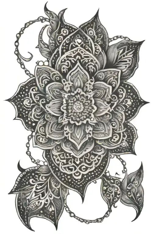 Simple Spiritual Ornamental Fine Line