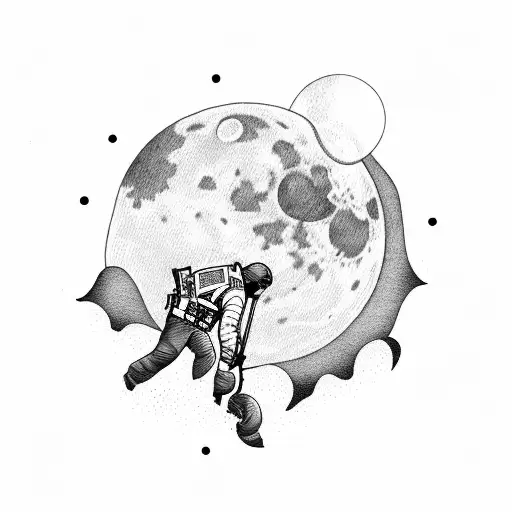 A Forensic Scientist Collecting Evidence Under A Full Moon