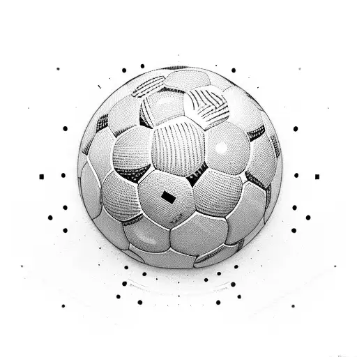 A Soccer Ball Made Of Gaming Controller Buttons