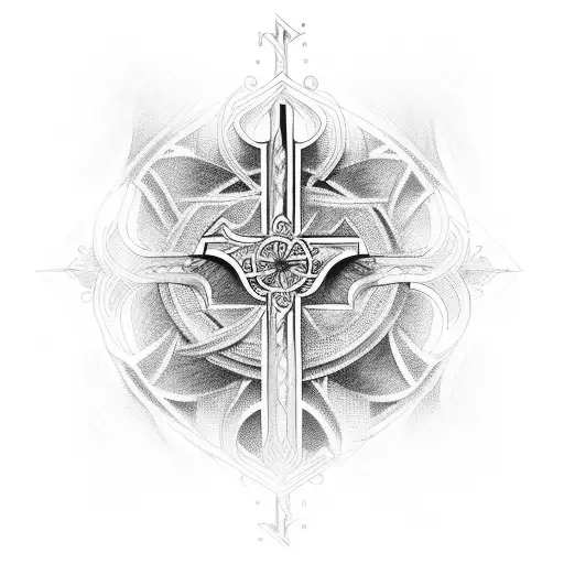 Christian Cross Cyber Sigilism