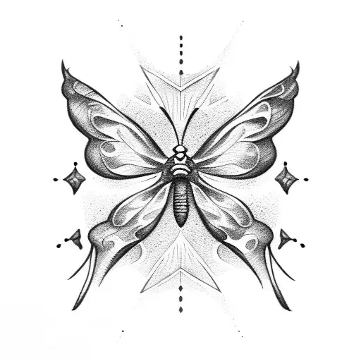 Airplane With Butterfly