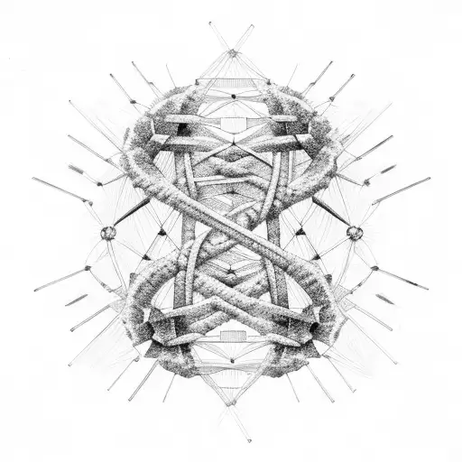 Dna Helix Made Up Of Coordinates