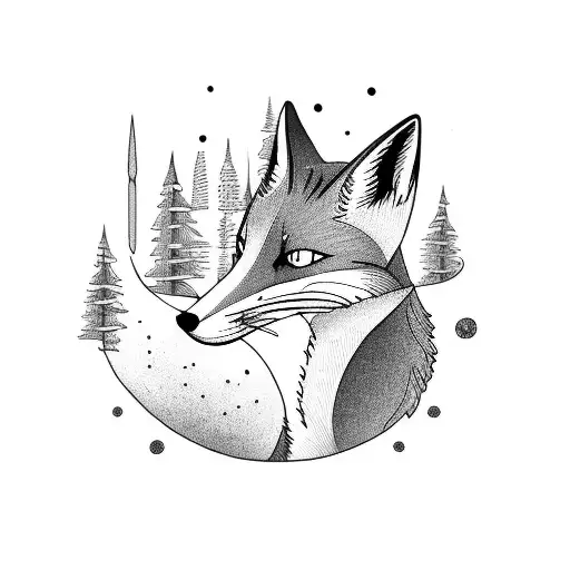 Cartoon Fox Wind Aquarius