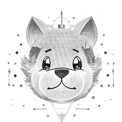 A Care Bear With A Jedi Outfit With A Lighsaber