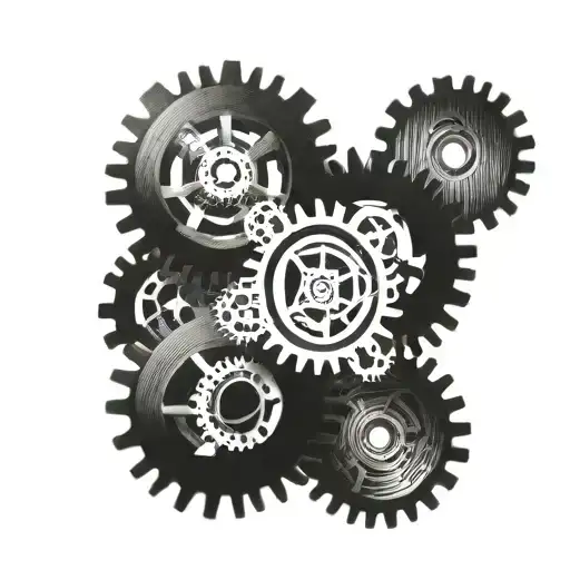 Clock Gears Made Out Of Dental Floss