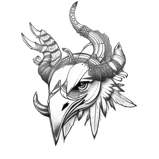 Capricorn Eagle Feather