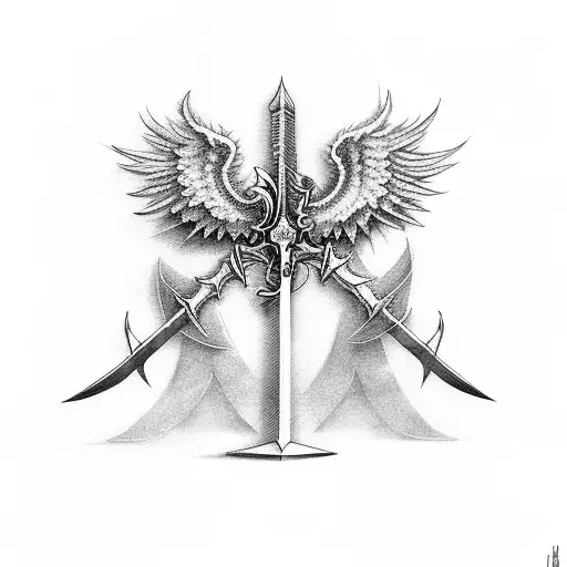 Sword With Wings Cyberpank