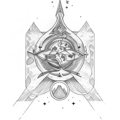 Small Tattoo With The Aquarius Constellation And The Letters A And S