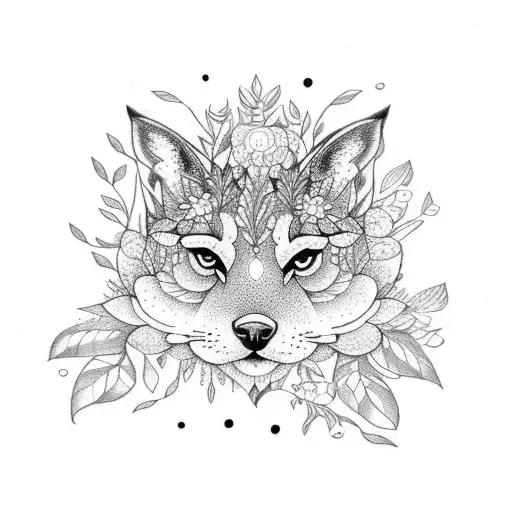 Woodland Animal Feminine Flower