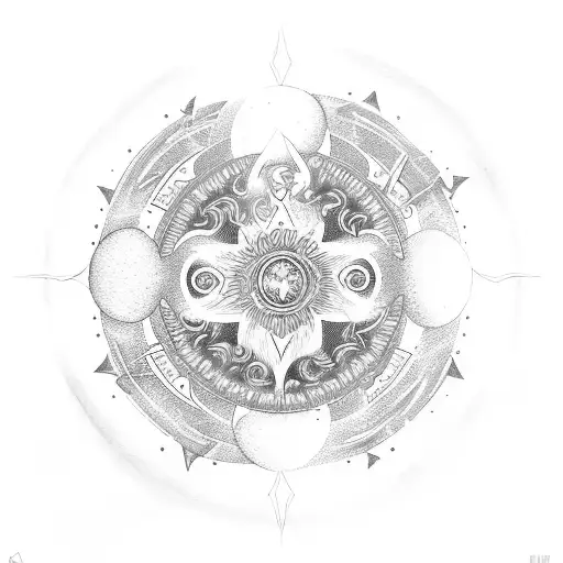 Center Is A Leo With 3 Suns Creating A World