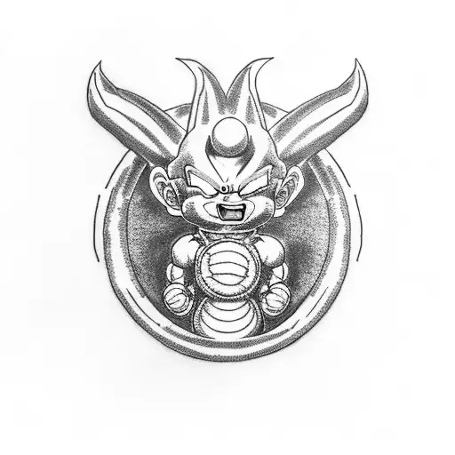 Combine The Iconic Dragon Ball Z Dragon Shenron With A Vintage Car In A Dotwork Style