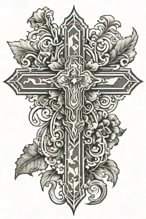 Incorporate Military Camouflage Patterns Into A Tattoo Design Inspired By Jesus's Teachings