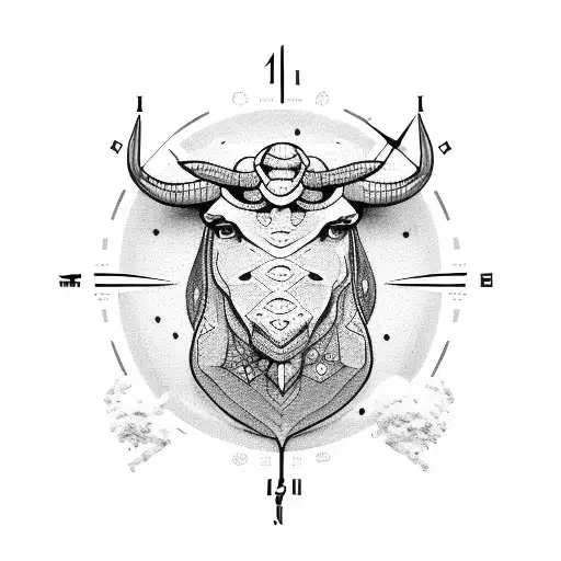 Taurus With Clock