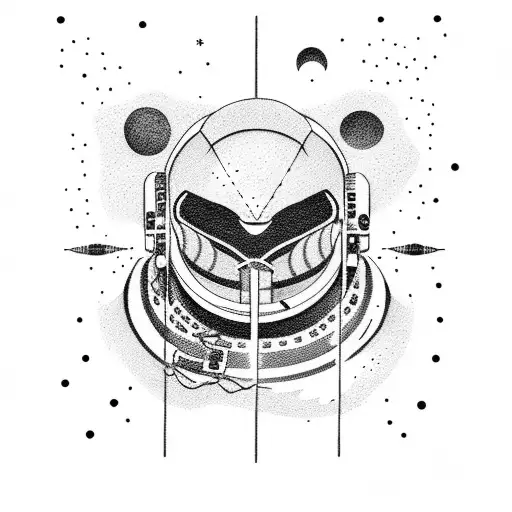 Astronaut Reaching Into Space