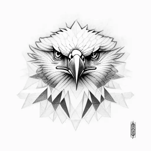 Calm Eagle With Body