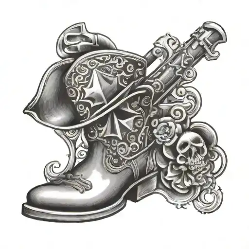 A Jack Of Spades With Cowboy Boots And Wrenches Incorporated
