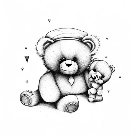 Teddy Bear With Arthur Wrote Around