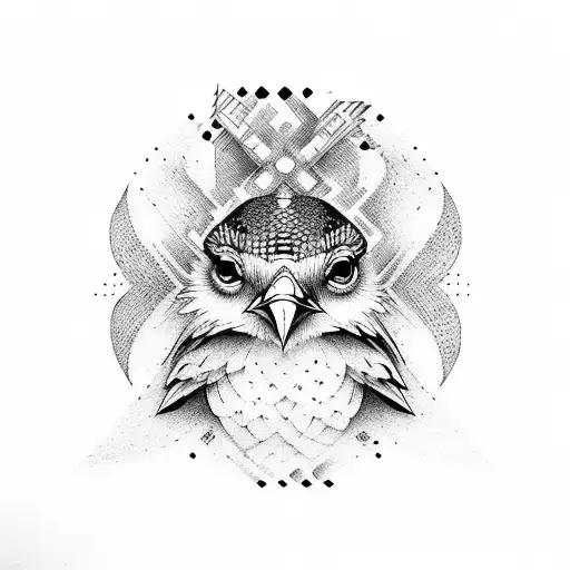 Black And White Bird