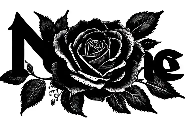 Name Sirisha With A Rose Around It