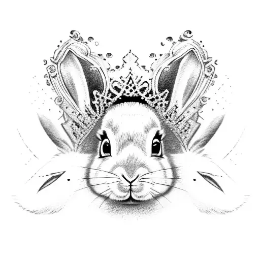 Crown With A Bunny On It