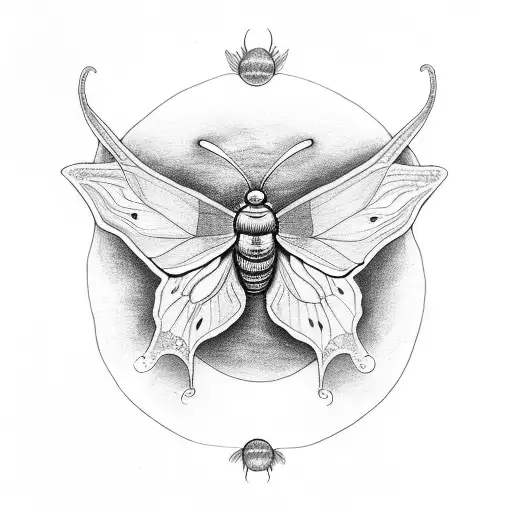 Luna Moth With Eyes In Its Wings