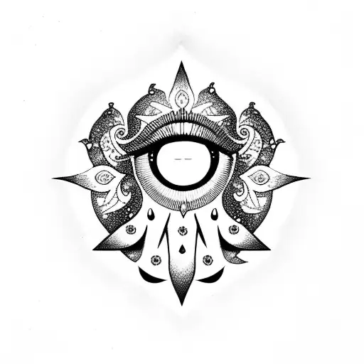 The Hamsa Symbol With Eye In The Center