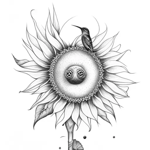 Sunflower Humming Bird Two Names