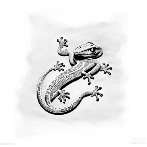 Gecko With Initial Tan