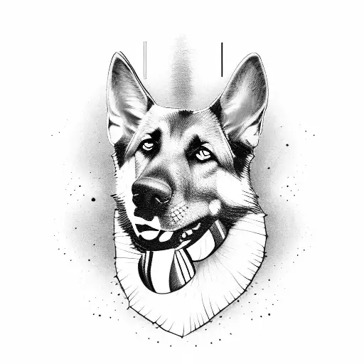 German Shepherd With Basketball