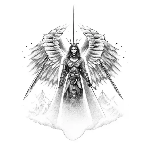 Angel Man Godface Warrior