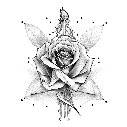 Rose With Long Sword