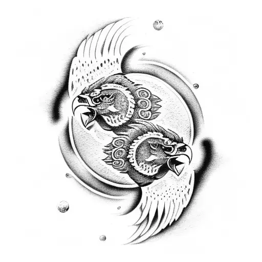 Eagle And Tiger Yin Yang