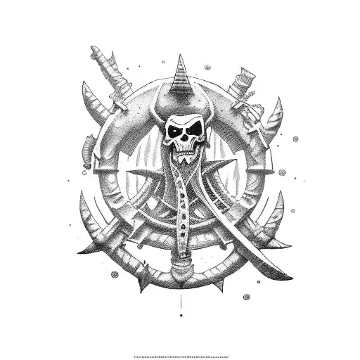 An Epic Fight Of Pirate Ships And Dinosaurs