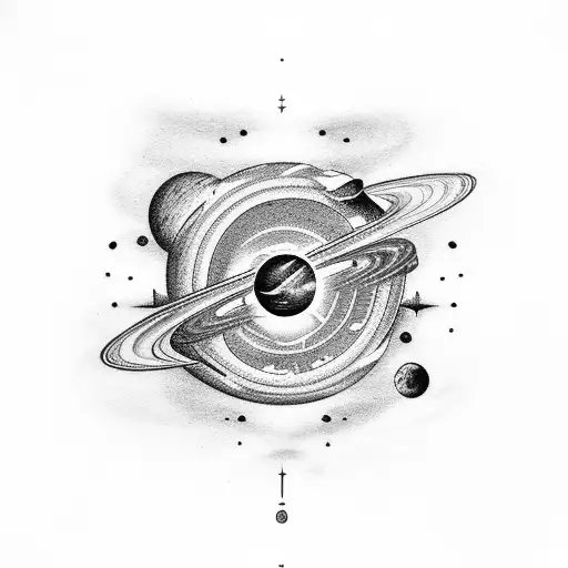 Astronaut Chilling On Saturn Ring