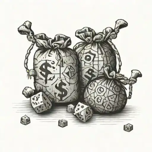 Money Bags Bricks Dice