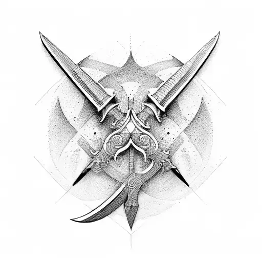 Balance With Sword At The Middle