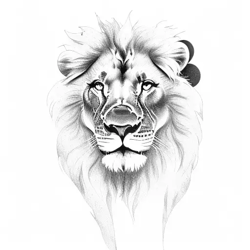 Name Lou And Lion An Handprint