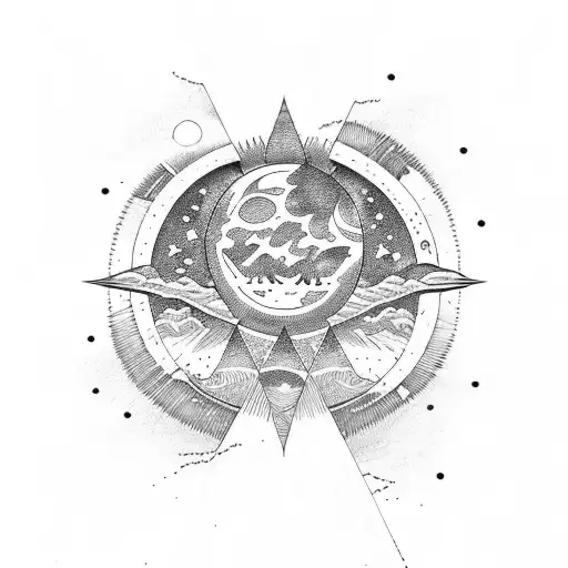 Planet Sun Wave Moon Star