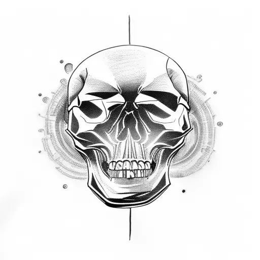 Motorcycle Engine Transformed Into A Skull