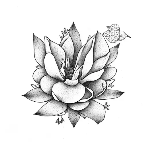 Magnolia Flower And Dove