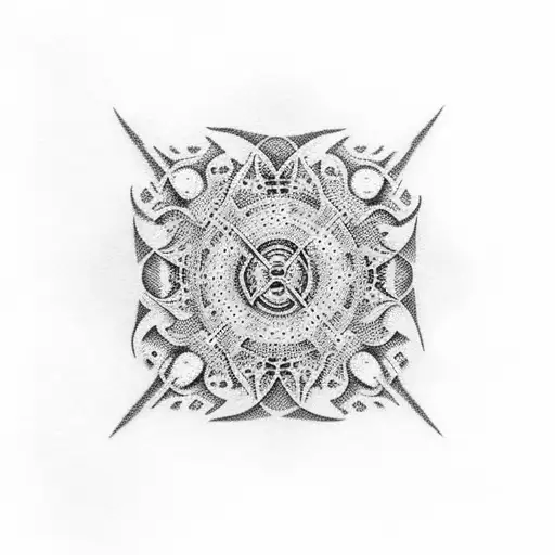 An Intricate Dotwork Pattern Inspired By The Rhythm Of Music