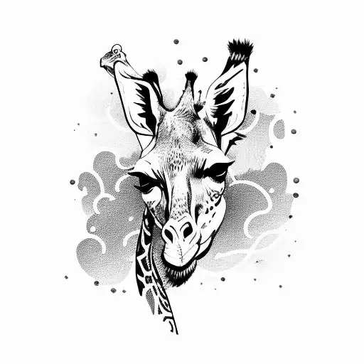 Name Alice In Script Font With Giraffe