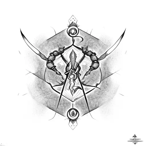 Infinity Symbol Arrowhead Scorpion Tail