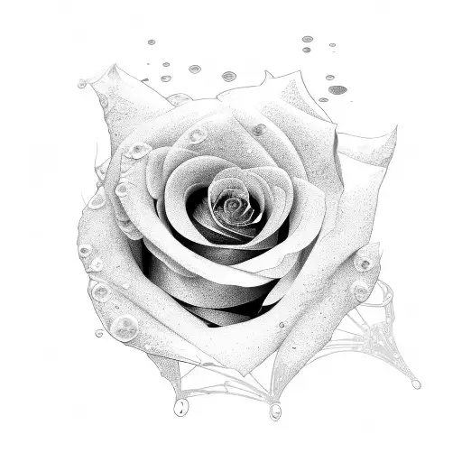 Rose Made Out Of Broken Glass