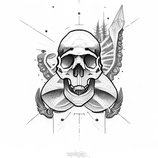 Dinosor Skull With Backwards Wvu Hat