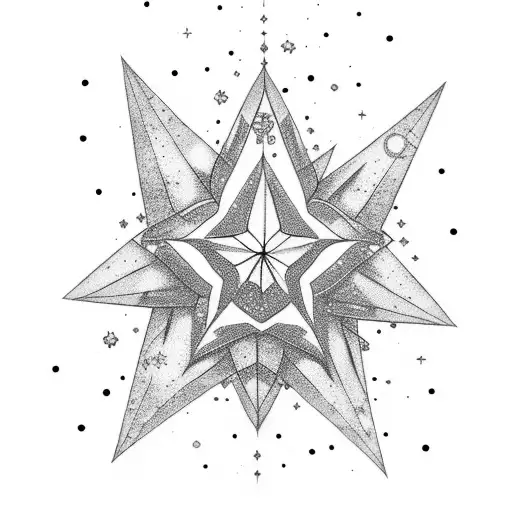 Star With Galaxy Design